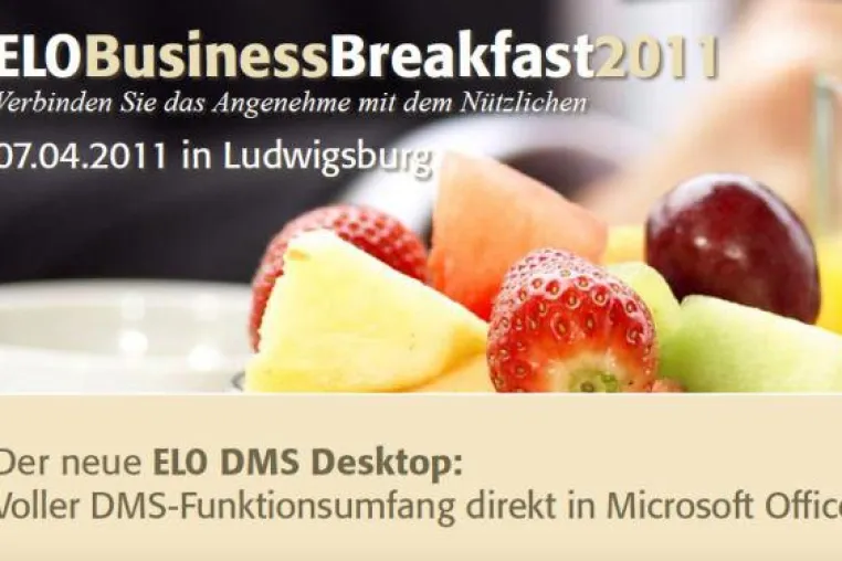 Die ELO BusinessBreakfast Series zu Gast in Ludwigsburg Bild: Die ELO BusinessBreakfast Series zu Gast in Ludwigsburg