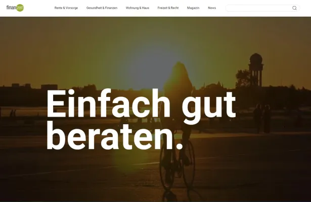 Bild: finanzen.de Relaunch - Mit neuem Auftritt ganzheitlich zu Versicherungen, Vorsorge & Finanzen informieren