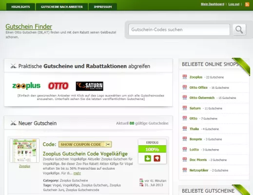Bild: Zalando Gutschein März 2014