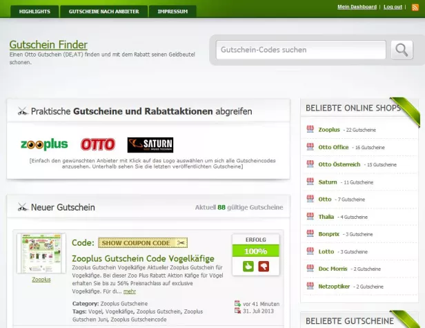 Zalando Gutschein März 2014 Bild: Zalando Gutschein März 2014