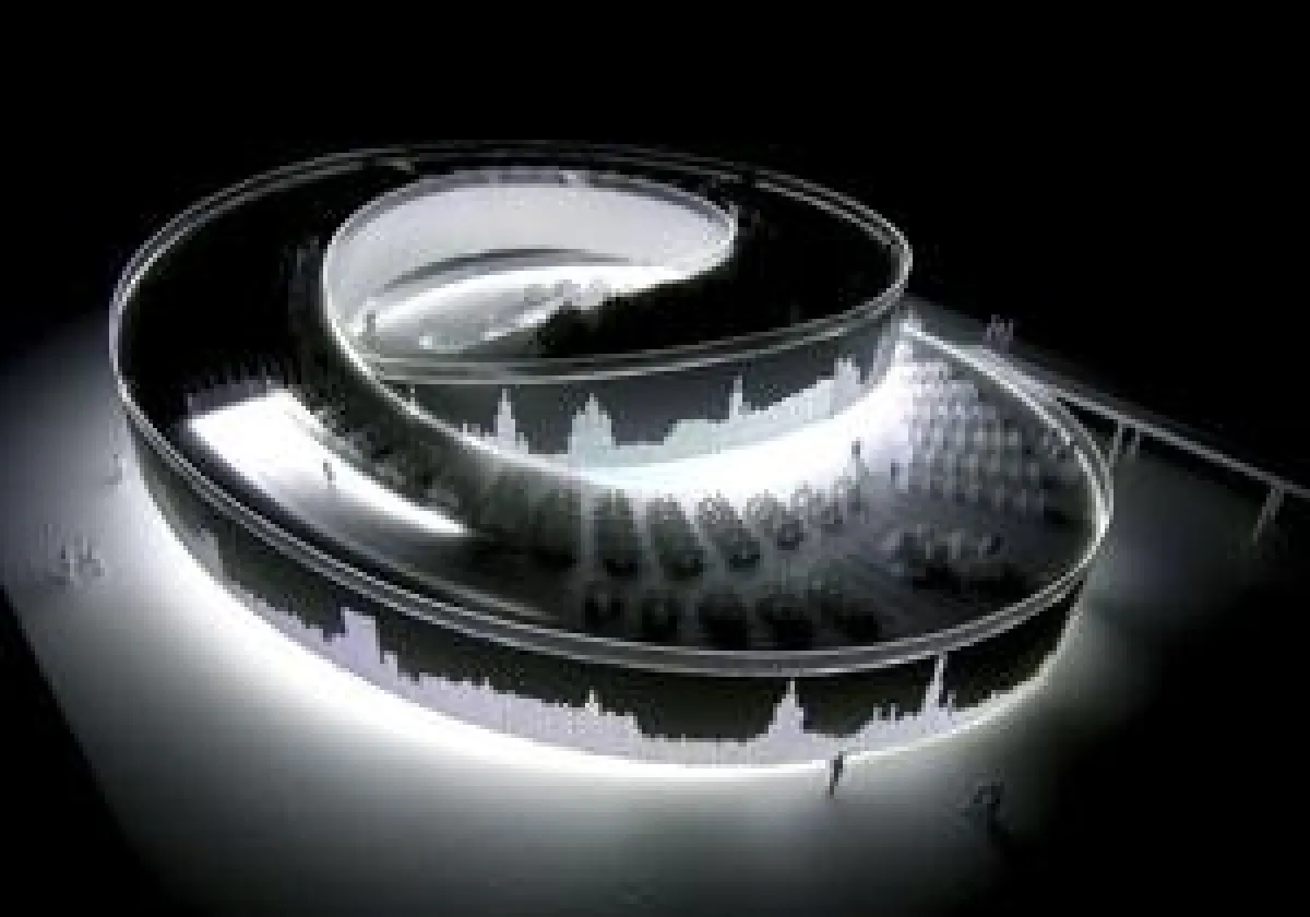 Foto: Modell für Danish Pavillon for EXPO Shanghai 2010, von BIG - Bjarke Ingels Group (DK)