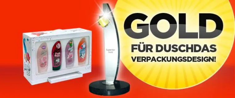 Bild: Ausgezeichnet. Duschdas-Presenter erhält Gold.