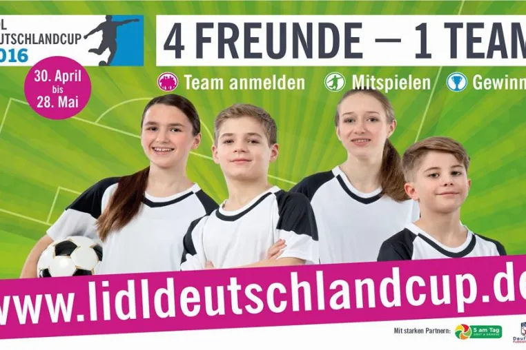 Bild: Helden des Bolzplatzes aufgepasst: Der Lidl-Deutschlandcup sucht junge Fußball-Champions