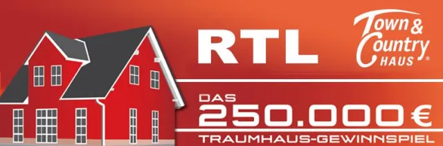 Bild: RTL verlost ein Town & Country Haus im Wert von 250.000 Euro Verlosung vom 20. bis 26. Juli 2011