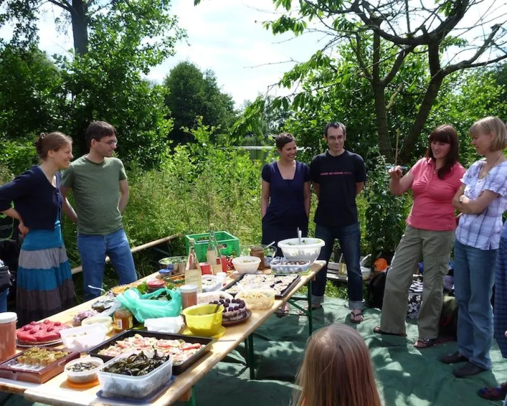 Roh-Potluck in Hamburg