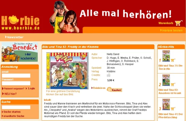 Bild: Hörbie sagt: Kinder, macht die Lauscher auf