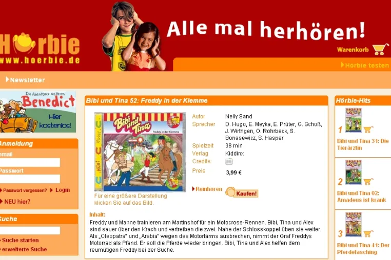 Bild: Hörbie sagt: Kinder, macht die Lauscher auf