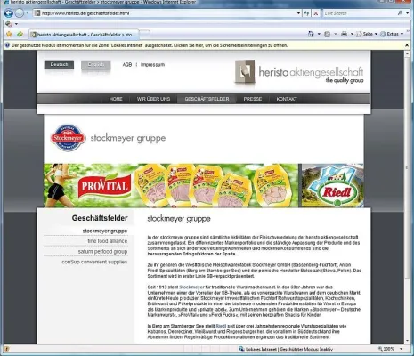 Bild: Heristo aktiengesellschaft erhält frischen Auftritt im Web