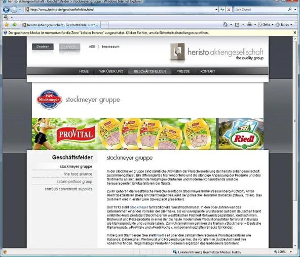 Bild: Heristo aktiengesellschaft erhält frischen Auftritt im Web