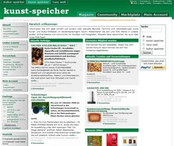 Kunst-Speicher.de das Portal für Künstler - 500.Mitglied im Juni 2008 Bild: Kunst-Speicher.de das Portal für Künstler - 500.Mitglied im Juni 2008