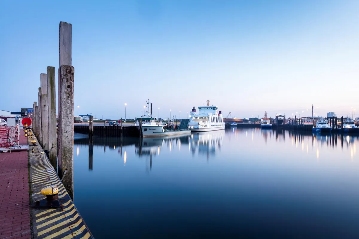 So ruhig ist die See nicht immer im Hafen.