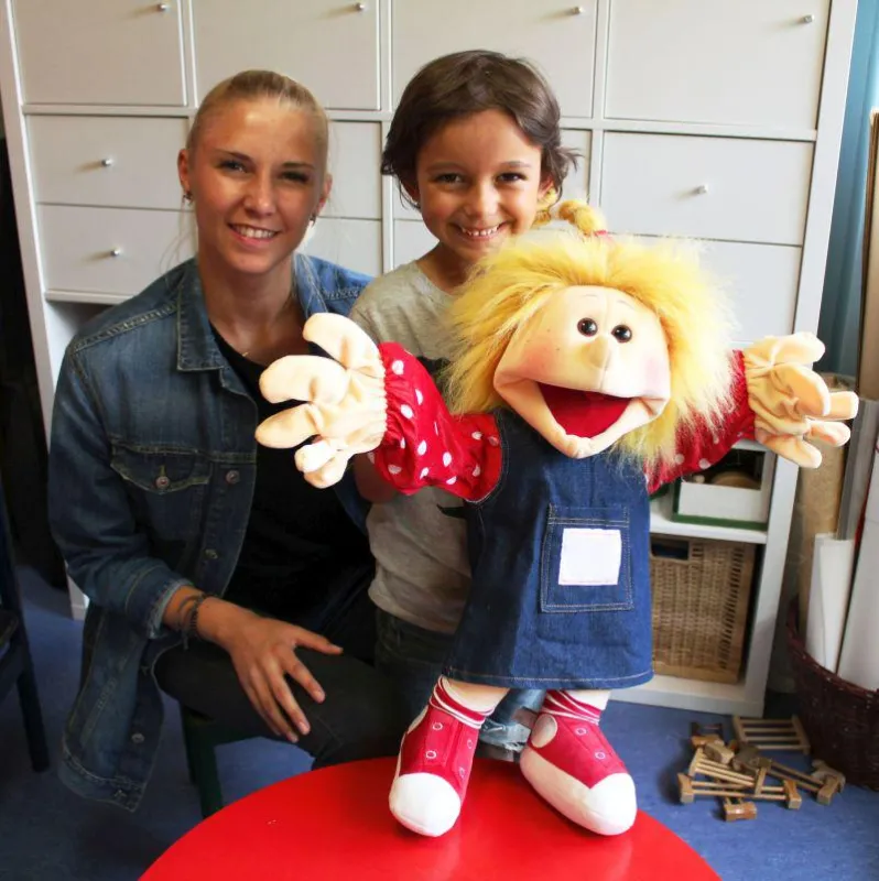 Die Handpuppe