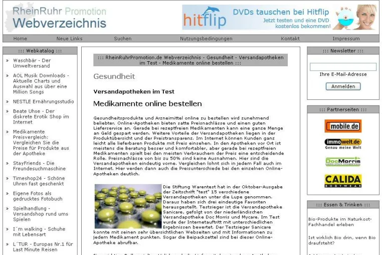 Online-Apotheken im Vergleich Bild: Online-Apotheken im Vergleich