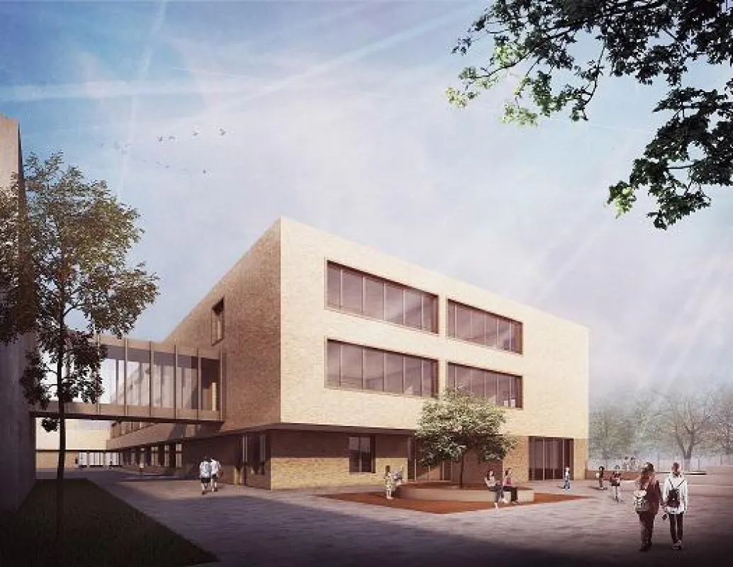 Der geplante Erweiterungsbau. Bild: Bär, Stadelmann, Stöcker Architekten und Stadtplaner PartGmbB