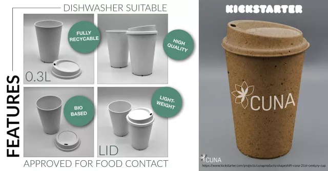 Bild: CUNA produziert nachhaltige Becher