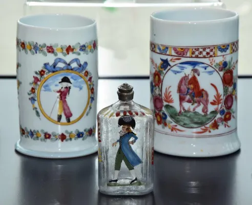 Bild: Barocker Alltag auf Glas - Ausstellung Volkstümliches Glas des 18. Jahrhunderts im Glasmuseum Frauenau