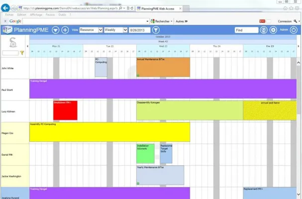 Bild: PlanningPME WebAccess - Die Software zur Personaleinsatzplanung in der Cloud