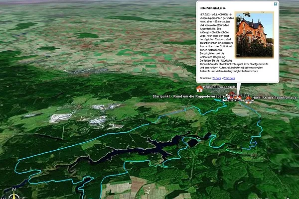 GPS- Fahrradtouren mit Google Maps und Google Earth abfahren Bild: GPS- Fahrradtouren mit Google Maps und Google Earth abfahren