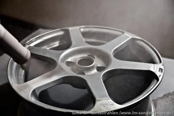 Bild: Sandstrahlen im Rhein-Main-Gebiet