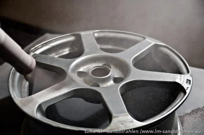 Bild: Sandstrahlen im Rhein-Main-Gebiet