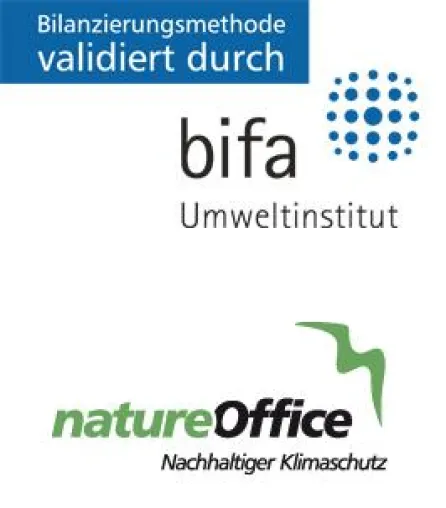 Bild: bifa Umweltinstitut bestätigt natureOffice die Korrektheit der CO2-Bilanz-Berechnung beim klimaneutral Drucken