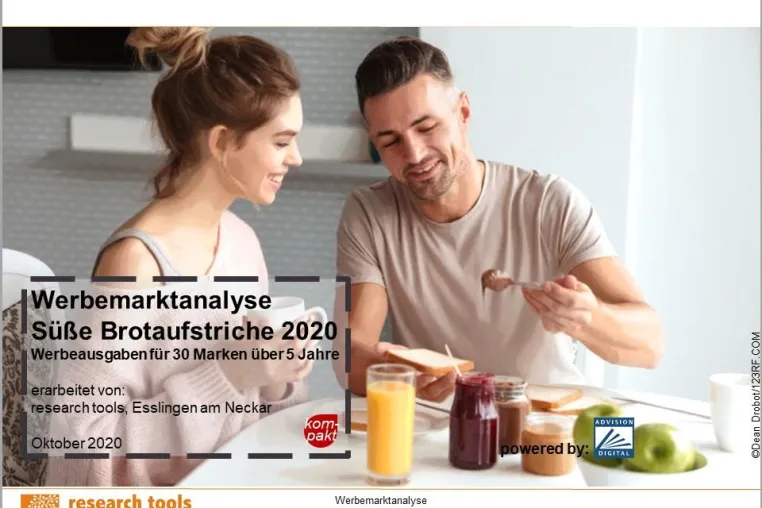 Über 40 Marken werben pro Jahr für Fruchtaufstriche, Honig & Nusscremes Bild: Über 40 Marken werben pro Jahr für Fruchtaufstriche, Honig & Nusscremes