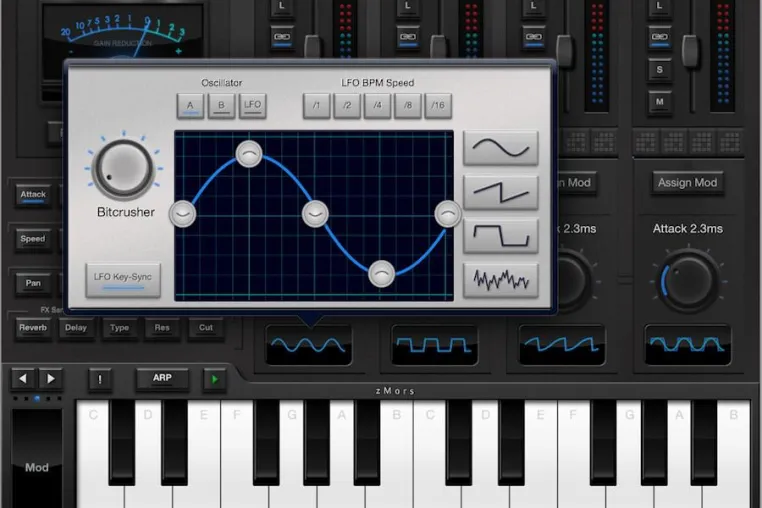 iPad Synthesizer zMors im Appstore Bild: iPad Synthesizer zMors im Appstore