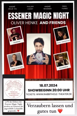 Bild: Magische Momente für den guten Zweck: Charity-Zaubershow im Rabbit Hole Theater Essen