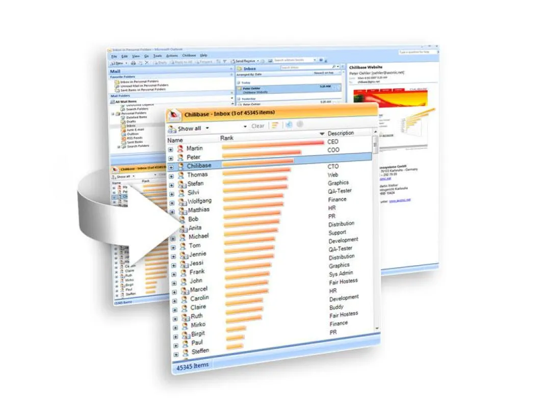Chilibase für Outlook