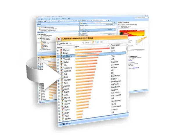 Bild: Fachpresse lobt das hilfreiche Outlook-Add-In Chilibase