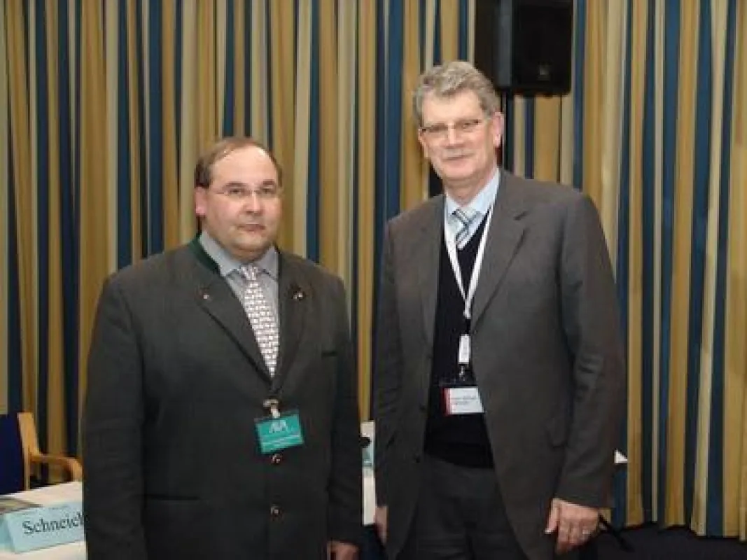 MdB H-M Goldmann mit dem AVA Chef E G Hellwig