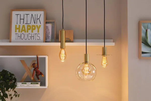Bild: Zu schön zum Verstecken – Dekorative LED-Leuchtmittel werden zum Blickfang in der Wohnung