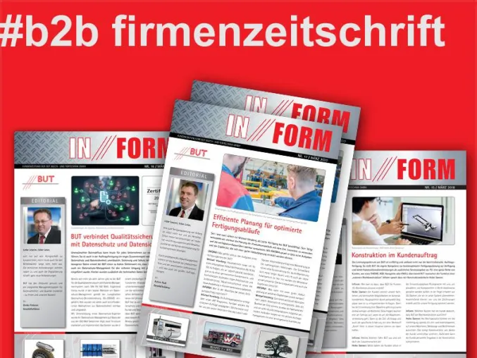 Bild: B2B FIRMENZEITSCHRIFT INFORM: SEIT 13 JAHREN – 17 AUSGABEN