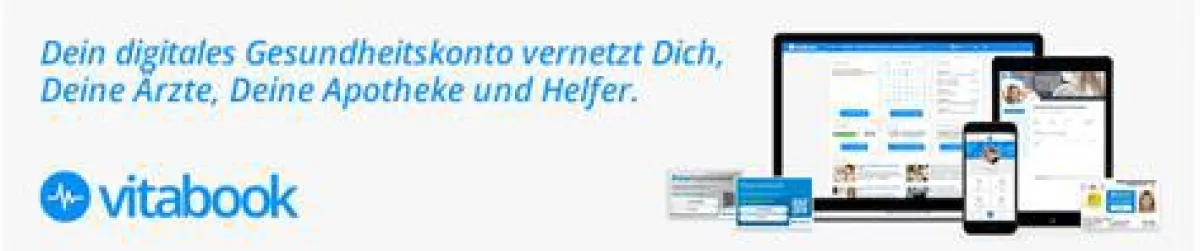 vitabook ist das persönliche und kostenfreie Gesundheitskonto für Patienten