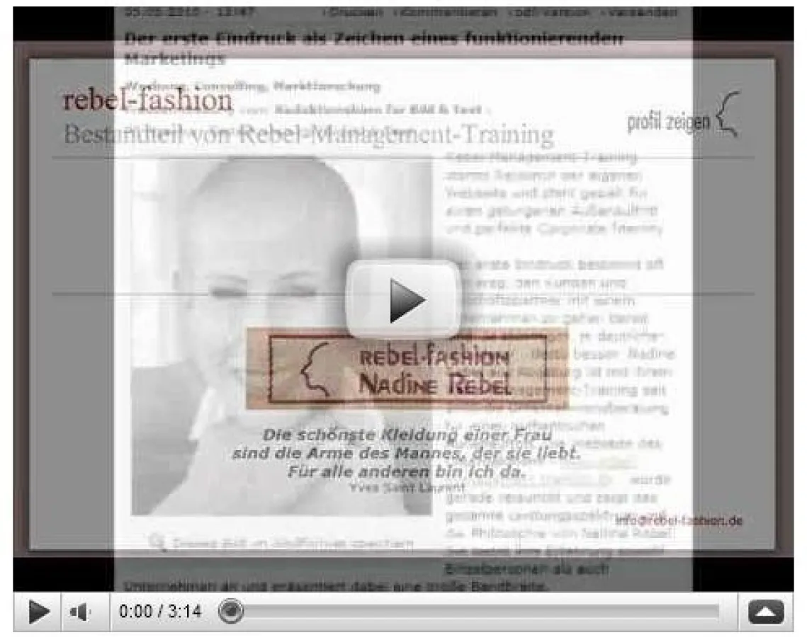 Ein paar Minuten, und der Interessent oder die Interessentin weiß Bescheid