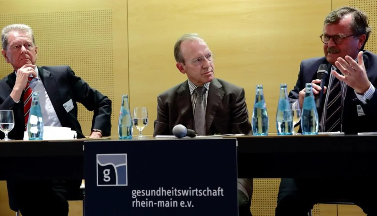 Dr. jur. Bernard gr. Broermann, Florian Gerster, Prof. Dr. Frank Ulrich Montgomery (vlnr)