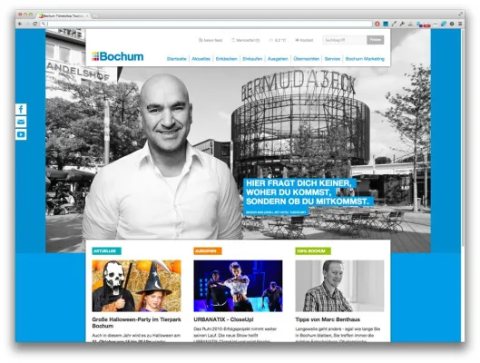 Bild: Good News aus Bochum. eden und team entwickelt neuen Onlineauftritt der Bochum Marketing GmbH