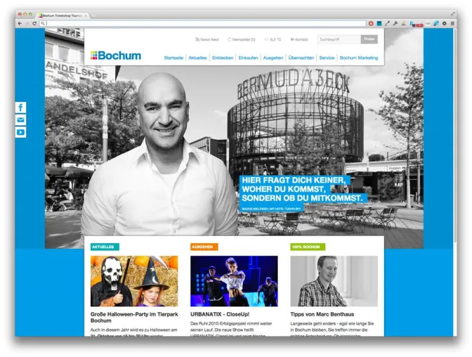 Bild: Good News aus Bochum. eden und team entwickelt neuen Onlineauftritt der Bochum Marketing GmbH