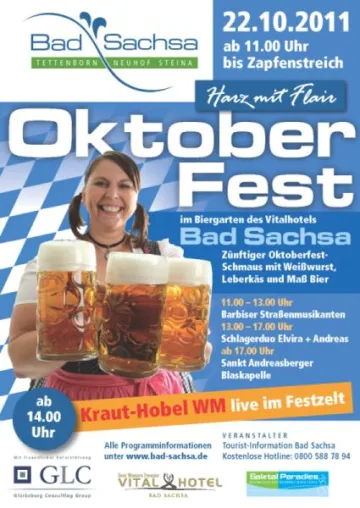 Kraut-Hobel-Weltmeisterschaft zum Oktoberfest in Bad Sachsa Bild: Kraut-Hobel-Weltmeisterschaft zum Oktoberfest in Bad Sachsa