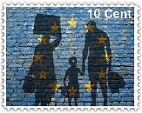 Flüchtlingskrise – Sonderbriefmarke 'Kinderhilfe' Bild: Flüchtlingskrise – Sonderbriefmarke 'Kinderhilfe'