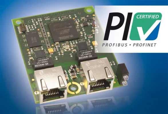 Bild: Industrial Ethernet Modul von der PNO nach Conformance Class B zertifiziert