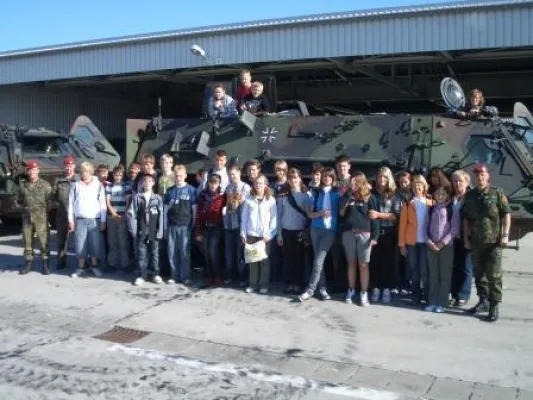 Bild: Goldbecker Schüler zu Gast bei den Havelberger Pionieren