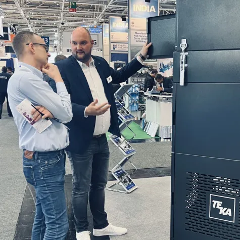 Investitionsbereitschaft ist noch da - Coesfelder Unternehmen TEKA auf der EuroBlech Bild: Investitionsbereitschaft ist noch da - Coesfelder Unternehmen TEKA auf der EuroBlech