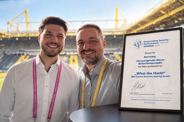 Bild: What The Hack! gewinnt Deutschland OSPAs 2026 als „Herausragendes neues Sicherheitsprodukt“