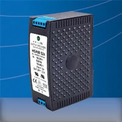 Schienen Netzteile Serie HSA mit Ausgangsleistungen von 15 bis 75 Watt Bild: Schienen Netzteile Serie HSA mit Ausgangsleistungen von 15 bis 75 Watt