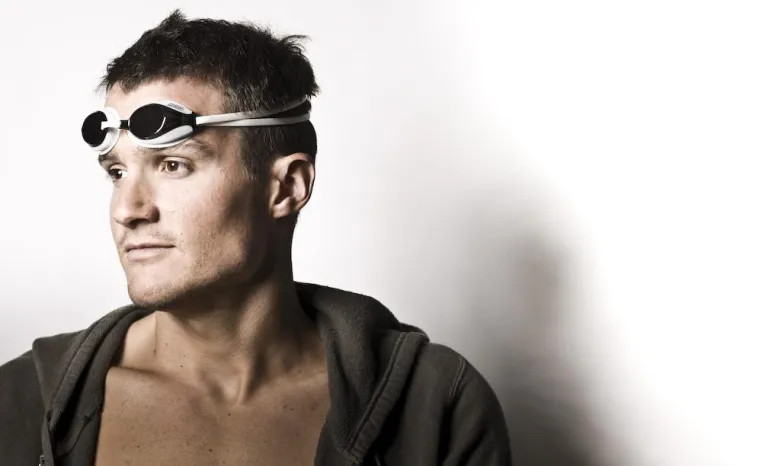 Jan Frodenos neue Wettkampfschwimmbrille - die Zoggs Speedspex Bild: Jan Frodenos neue Wettkampfschwimmbrille - die Zoggs Speedspex