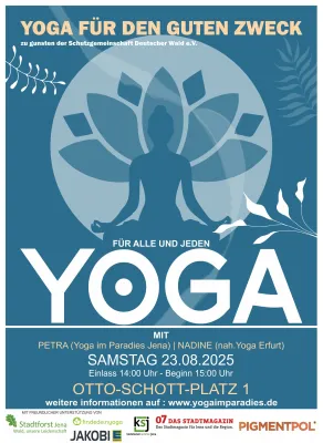 Bild: Yoga für den guten Zweck – Das große Charity-Yoga in Jena zugunsten der Schutzgemeinschaft Deutscher Wald