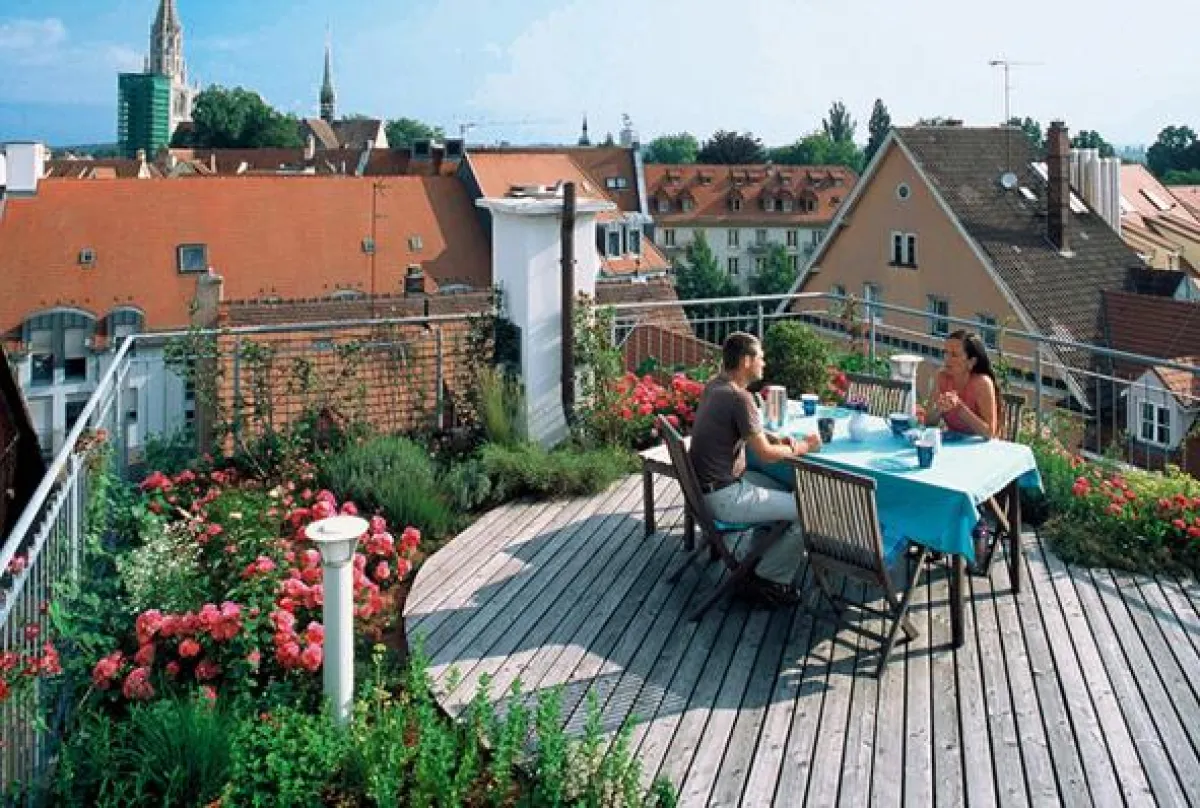 Über den Dächern der Stadt - Gärten mit Ausblick