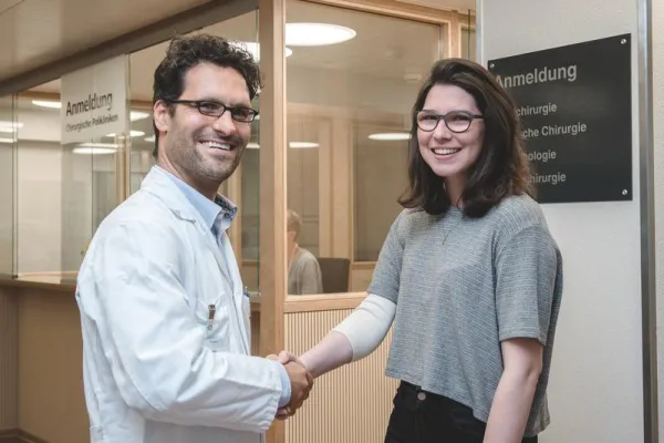 Bild: Erfolgreiche Oberarm-Replantation