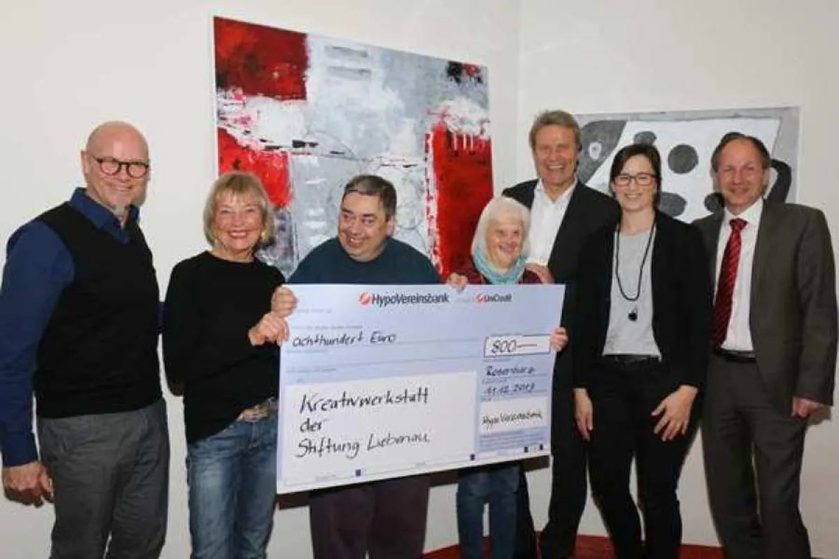 Eine Spende für die Kreativwerkstatt Rosenharz